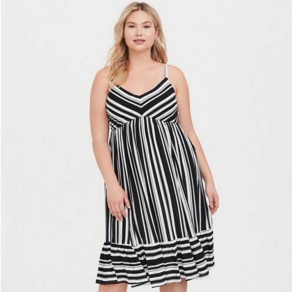 Striped Tiered Dress